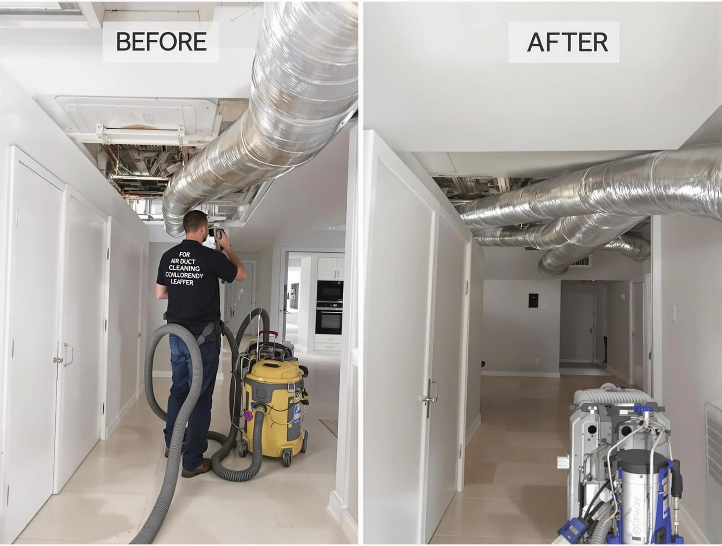 McDonough Air Duct Cleaning professional performing thorough air duct cleaning in McDonough
