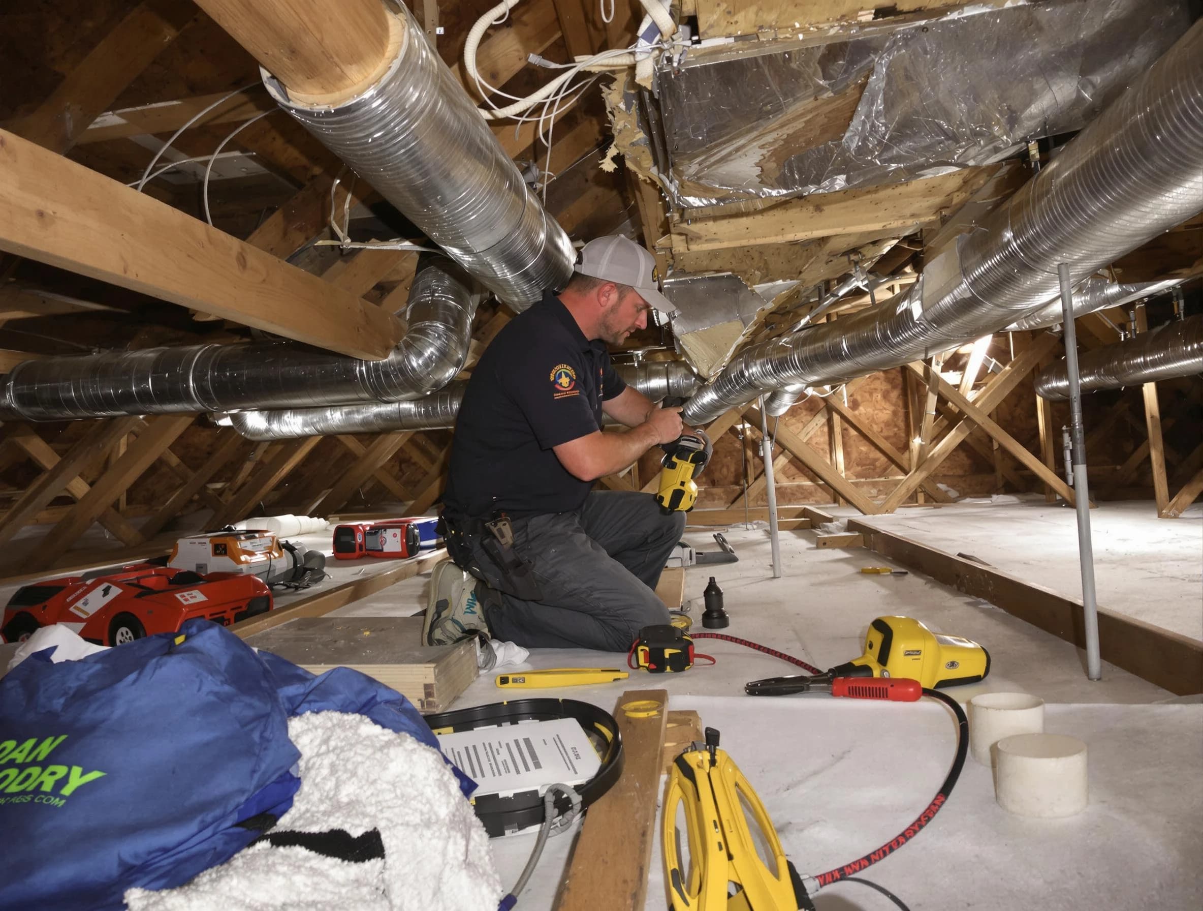 Professional air duct repair by McDonough Air Duct Cleaning in McDonough