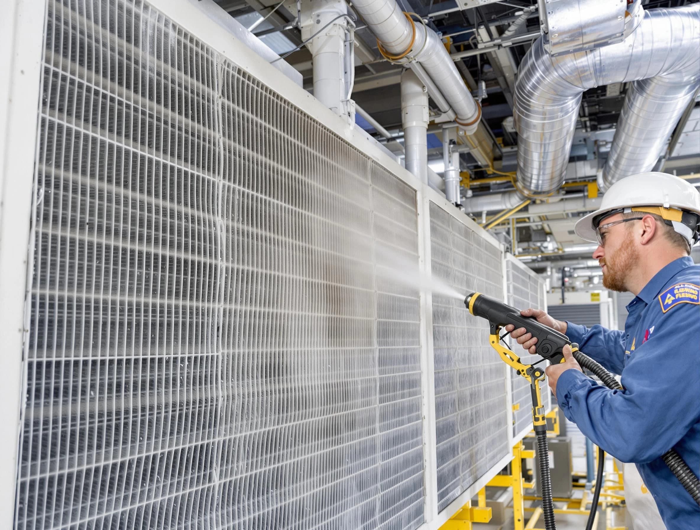 Professional commercial coil cleaning by McDonough Air Duct Cleaning in McDonough